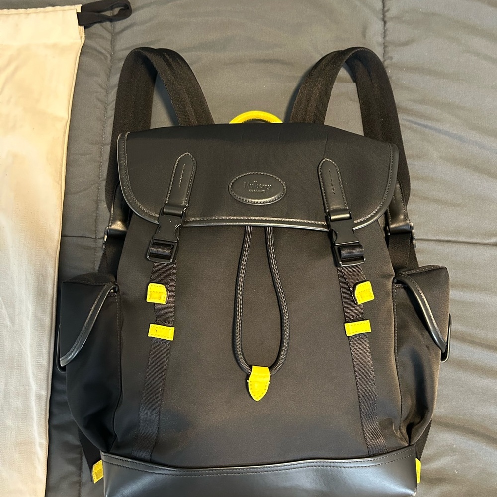 Mulberry Heritage Backpack: Leather & Nylon